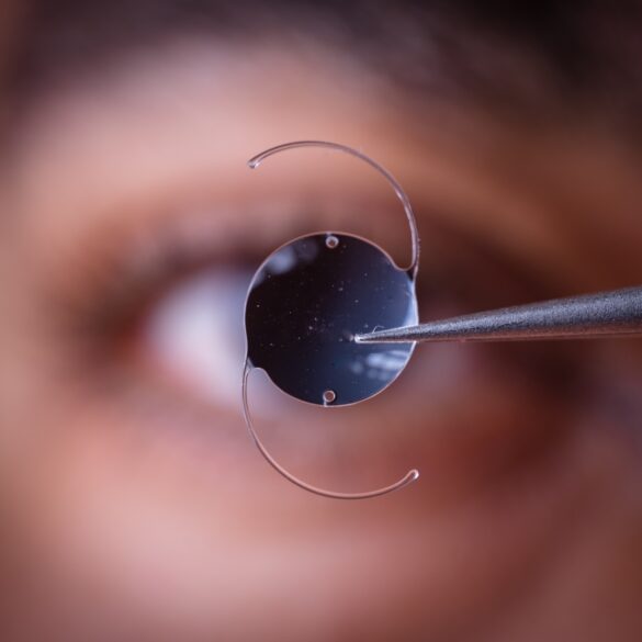 Multifocal lenses are made similar to bifocals/trifocals to help with near, intermediate and distance vision. This lens is the best option if your goal is to be completely glasses free and you have no other eye problems This lens tends to produce the most glare and halos around lights, so if these symptoms are particularly bothersome then it may not be the best option. Multifocal lenses are not covered by your insurance as it's considered cosmetic in nature to eliminate glasses but it may reduce the cost of glasses for the rest of your lifetime.
